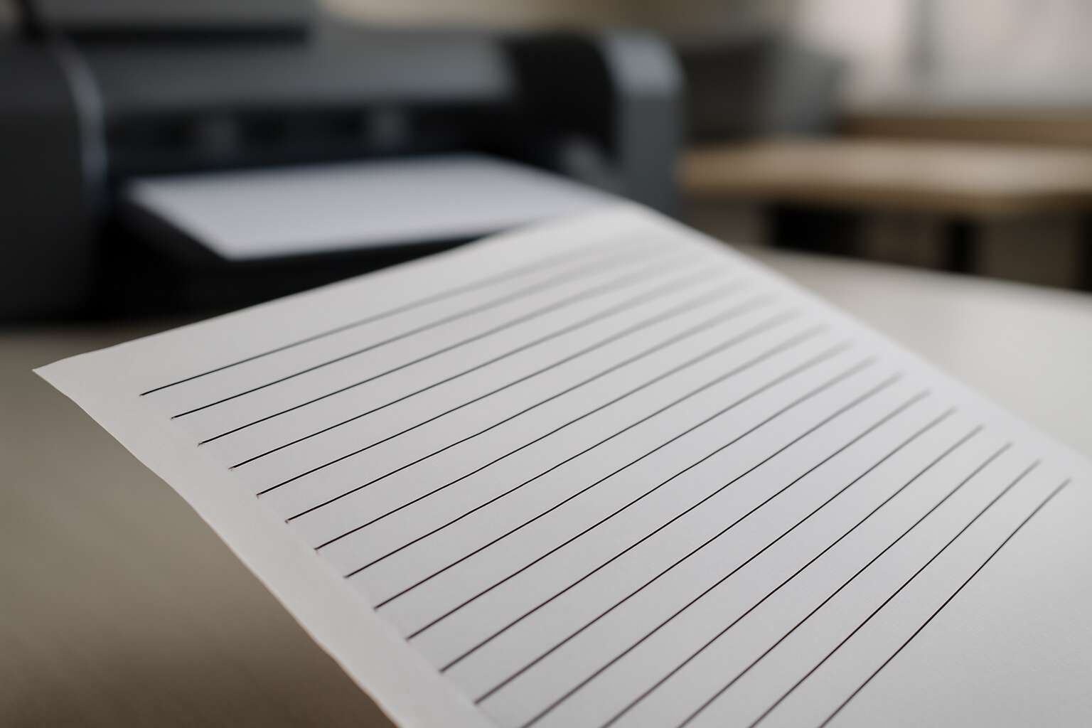 printing paper lines